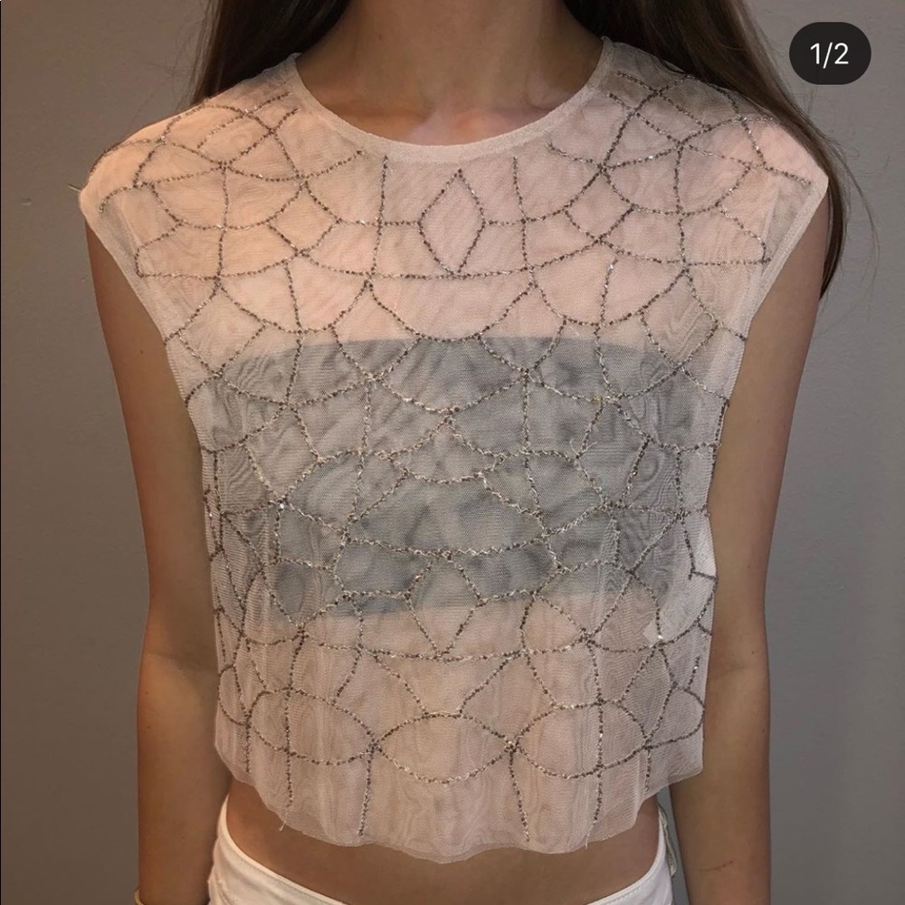 bershka sheer top